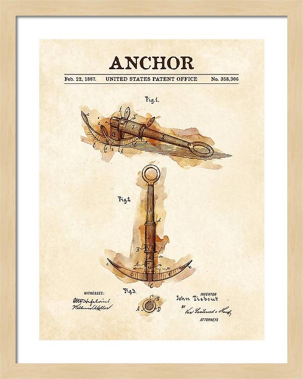 Anchor Watercolor Patent Us358306