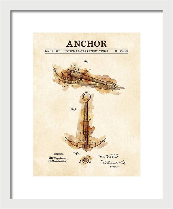 Anchor Watercolor Patent Us358306