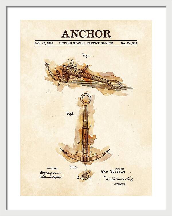 Anchor Watercolor Patent Us358306