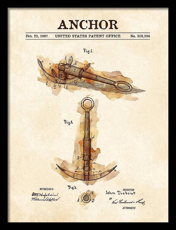 Anchor Watercolor Patent Us358306