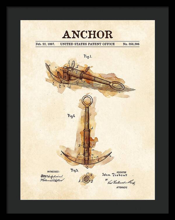 Anchor Watercolor Patent Us358306