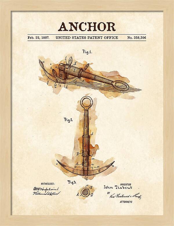 Anchor Watercolor Patent Us358306