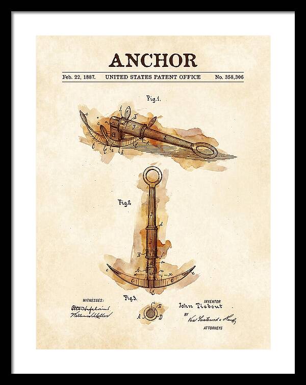 Anchor Watercolor Patent Us358306