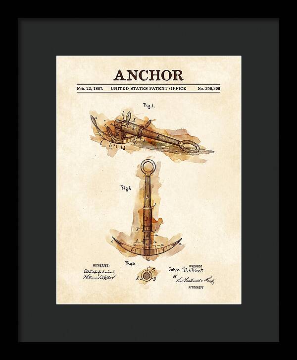 Anchor Watercolor Patent Us358306