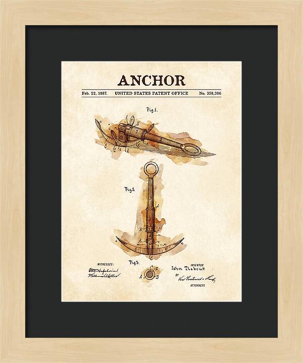 Anchor Watercolor Patent Us358306