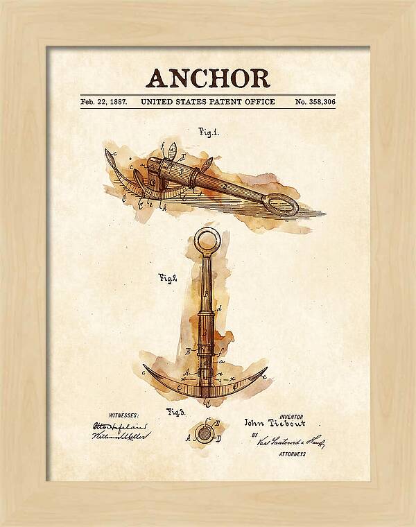 Anchor Watercolor Patent Us358306