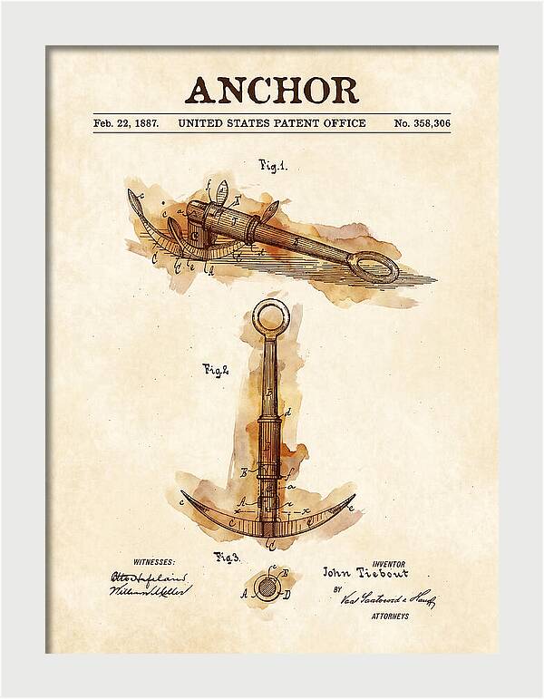 Anchor Watercolor Patent Us358306