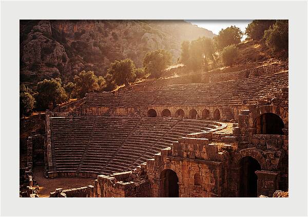 Ancient Amphitheater Embraced By Nature