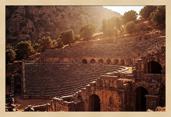 Ancient Amphitheater Embraced By Nature