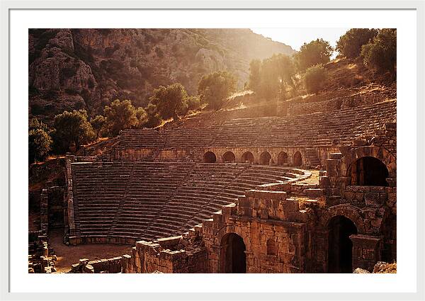 Ancient Amphitheater Embraced By Nature