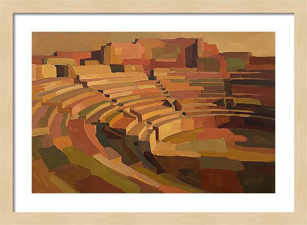 Ancient Amphitheater In Warm Hues