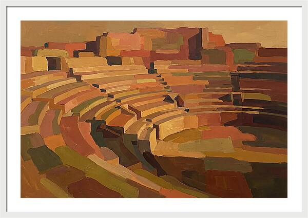 Ancient Amphitheater In Warm Hues