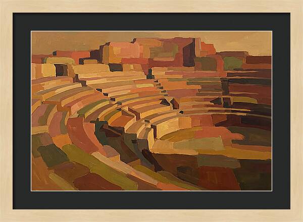 Ancient Amphitheater In Warm Hues