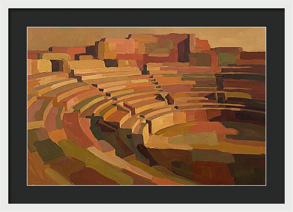 Ancient Amphitheater In Warm Hues