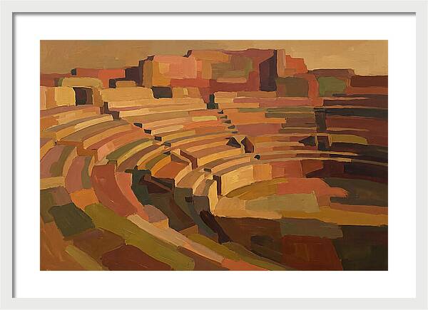 Ancient Amphitheater In Warm Hues