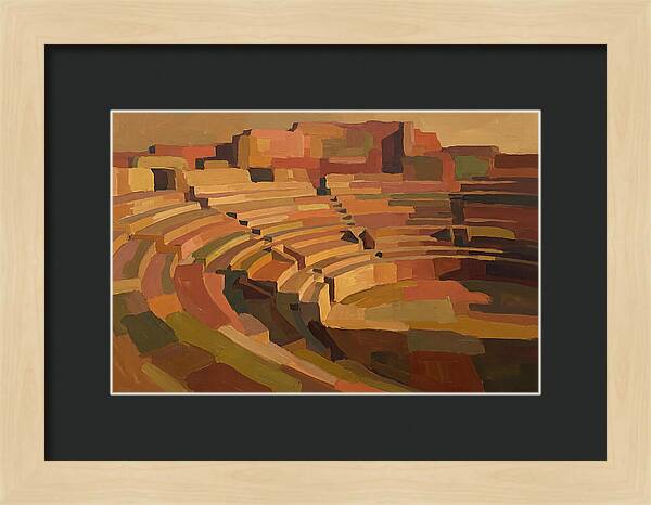 Ancient Amphitheater In Warm Hues