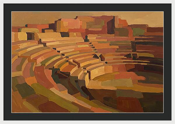 Ancient Amphitheater In Warm Hues