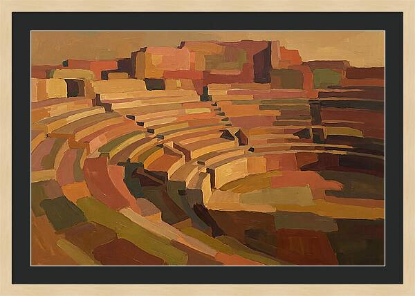 Ancient Amphitheater In Warm Hues