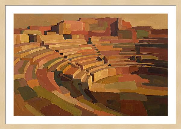 Ancient Amphitheater In Warm Hues
