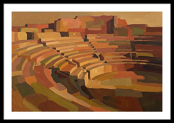 Ancient Amphitheater In Warm Hues