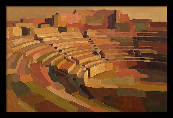 Ancient Amphitheater In Warm Hues