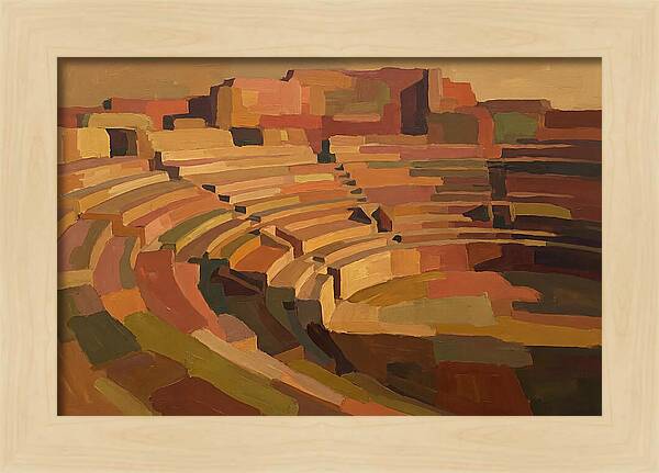 Ancient Amphitheater In Warm Hues