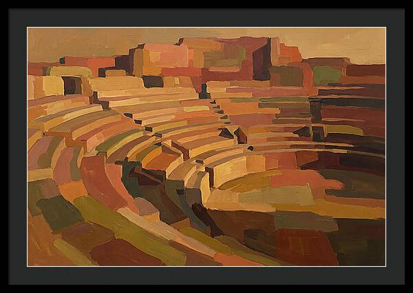 Ancient Amphitheater In Warm Hues