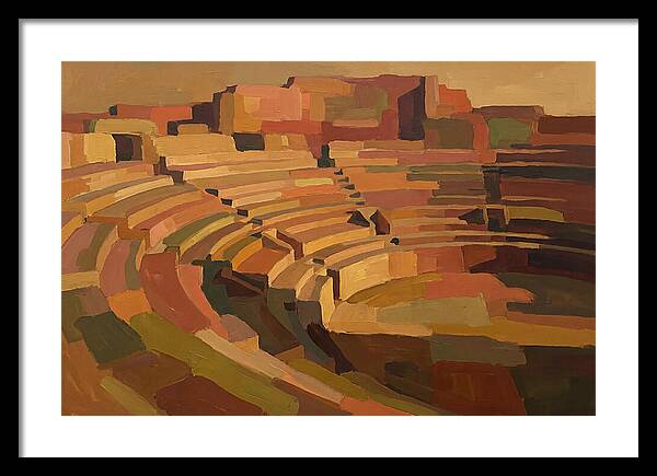 Ancient Amphitheater In Warm Hues