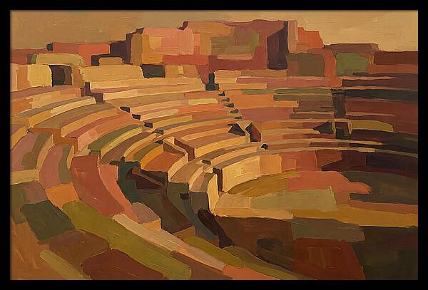Ancient Amphitheater In Warm Hues