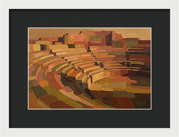 Ancient Amphitheater In Warm Hues