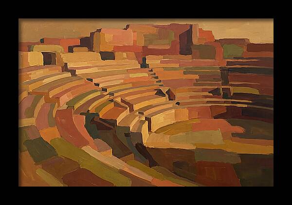 Ancient Amphitheater In Warm Hues