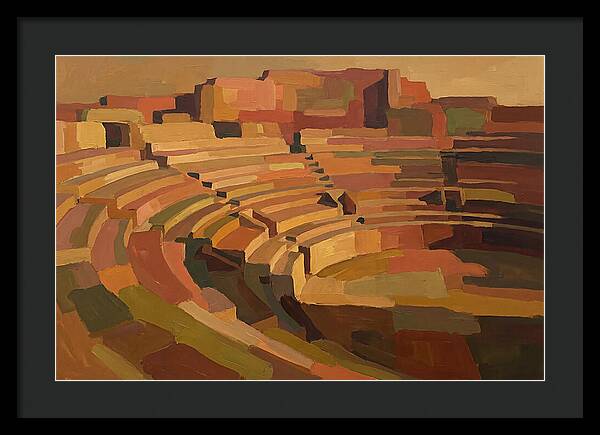 Ancient Amphitheater In Warm Hues