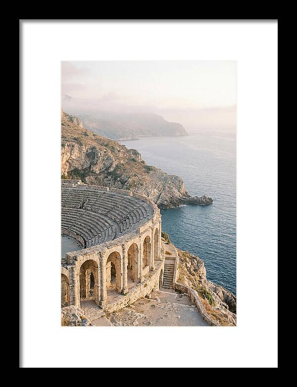 Ancient Amphitheater Overlooking The Sea