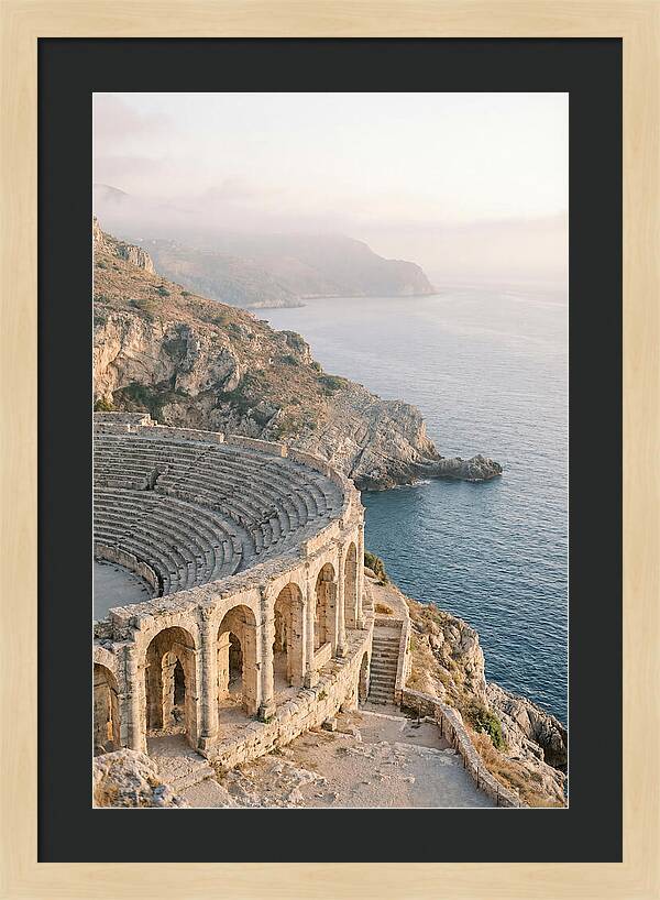 Ancient Amphitheater Overlooking The Sea