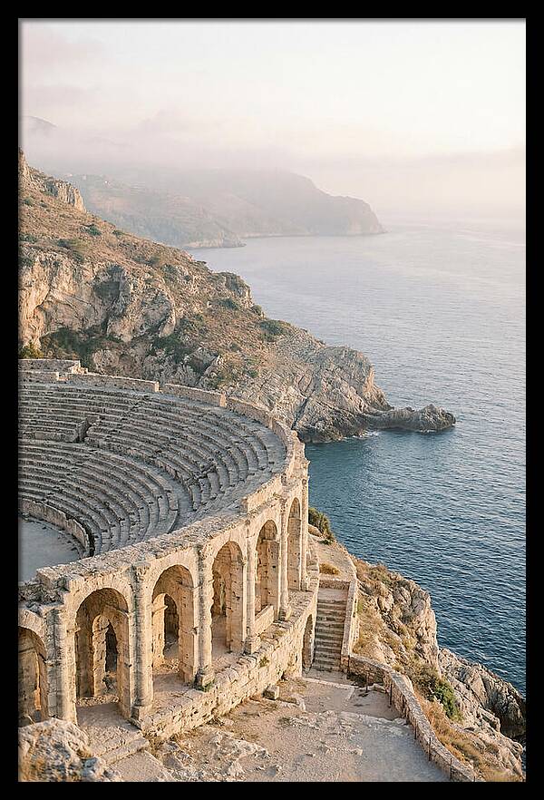 Ancient Amphitheater Overlooking The Sea