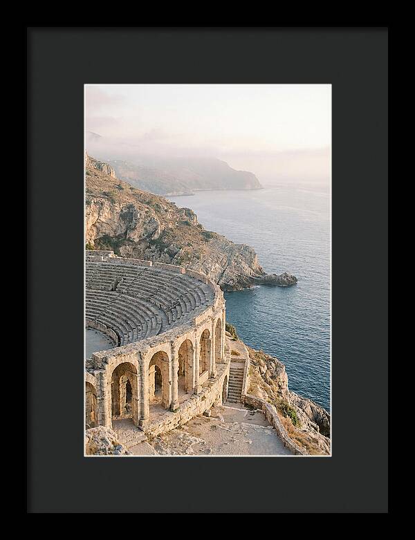 Ancient Amphitheater Overlooking The Sea