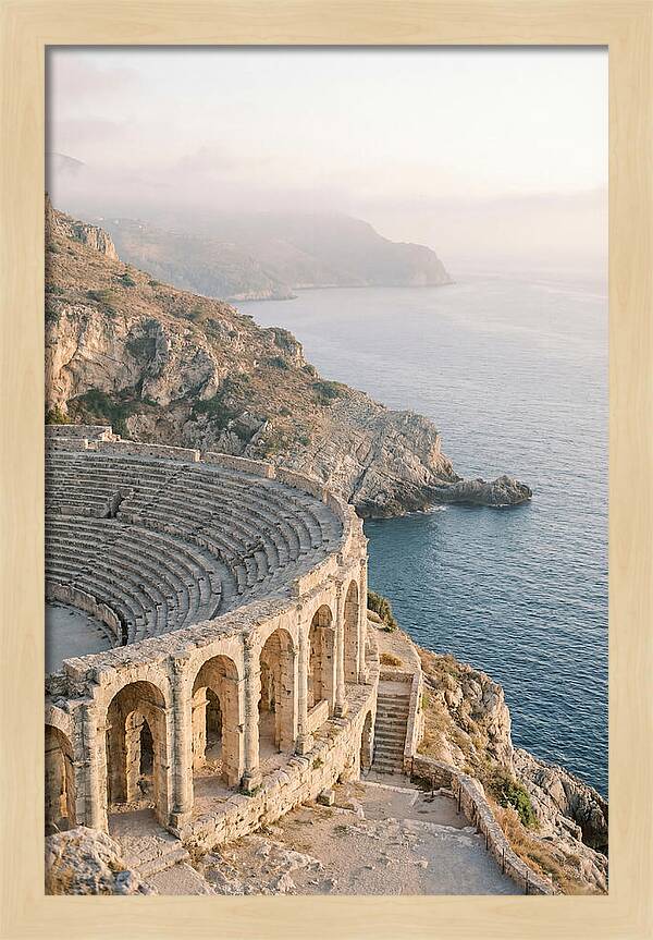 Ancient Amphitheater Overlooking The Sea