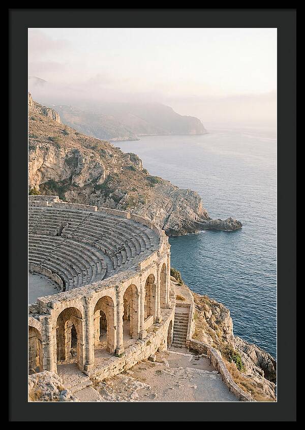 Ancient Amphitheater Overlooking The Sea