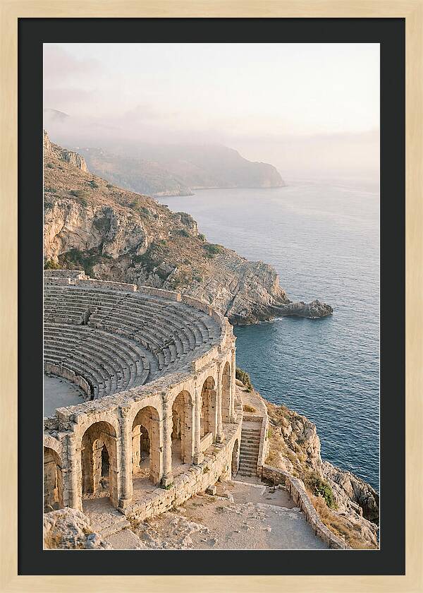 Ancient Amphitheater Overlooking The Sea