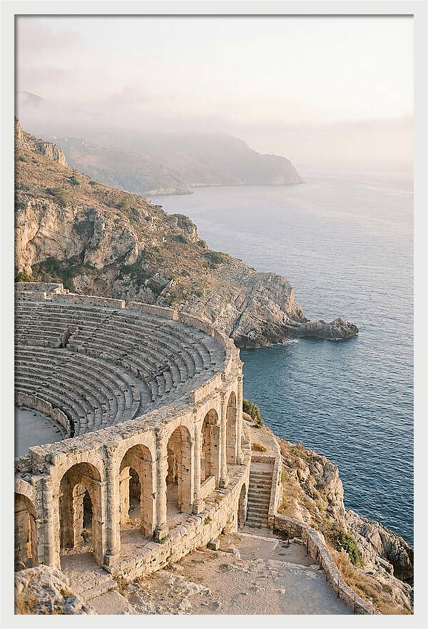 Ancient Amphitheater Overlooking The Sea