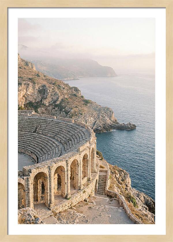 Ancient Amphitheater Overlooking The Sea