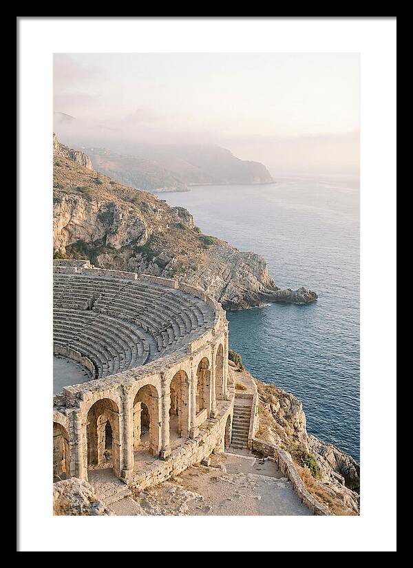 Ancient Amphitheater Overlooking The Sea