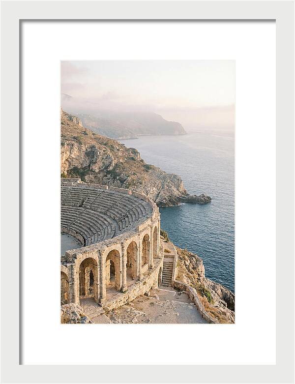 Ancient Amphitheater Overlooking The Sea