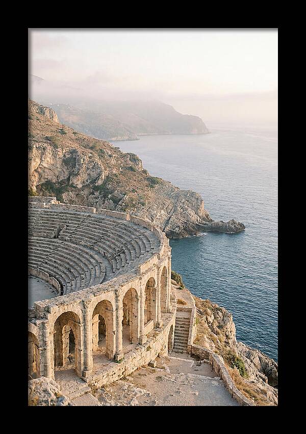 Ancient Amphitheater Overlooking The Sea