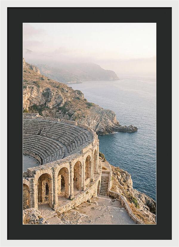 Ancient Amphitheater Overlooking The Sea