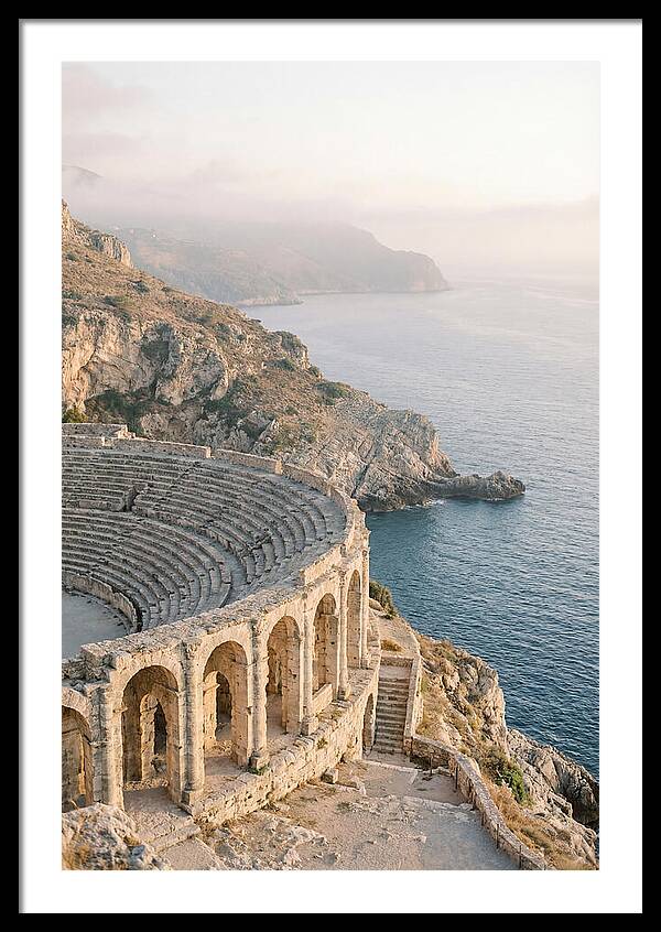 Ancient Amphitheater Overlooking The Sea
