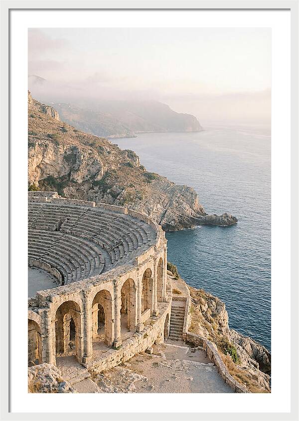 Ancient Amphitheater Overlooking The Sea