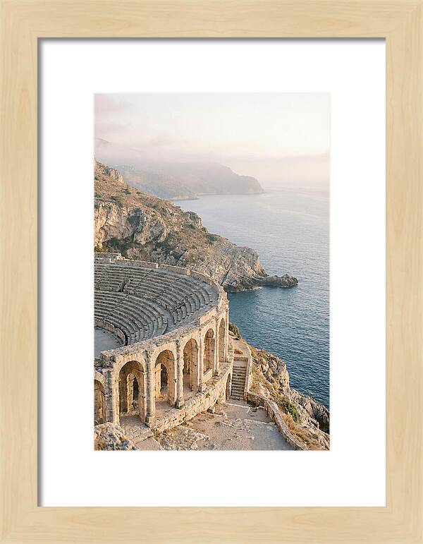Ancient Amphitheater Overlooking The Sea