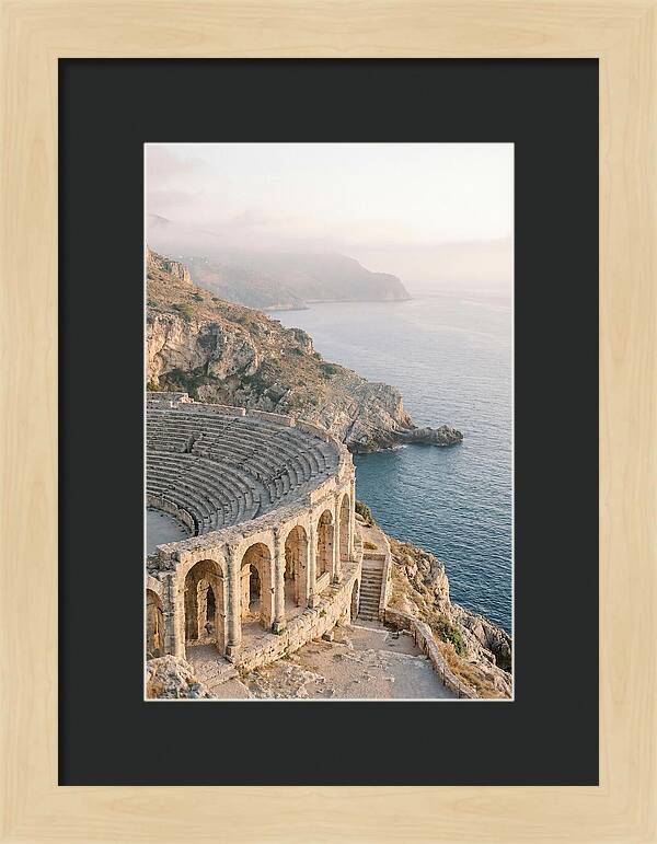 Ancient Amphitheater Overlooking The Sea