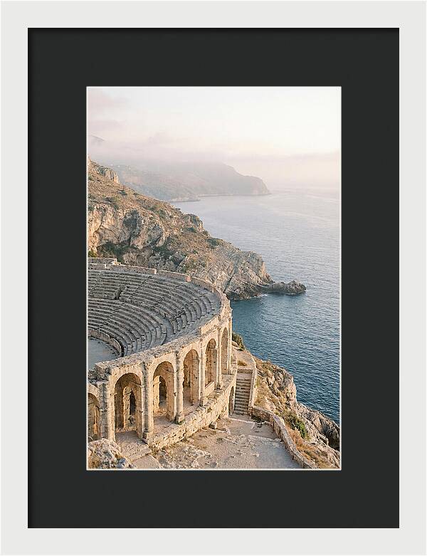 Ancient Amphitheater Overlooking The Sea